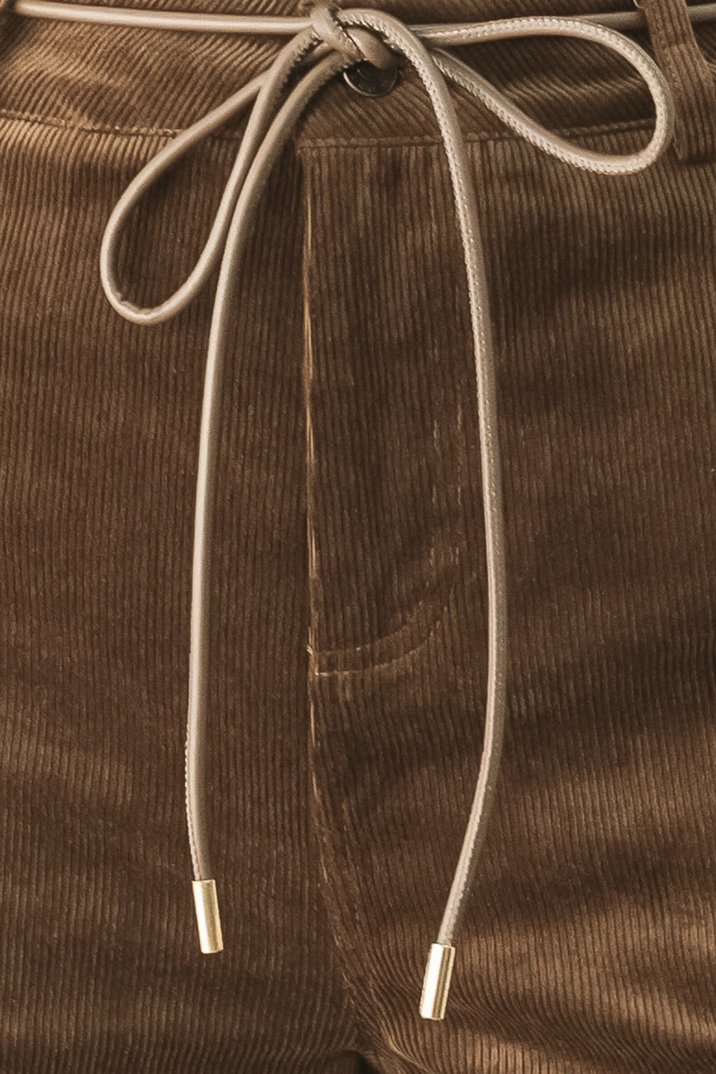 Autumn in Manhattan Belted Corduroy Pants
