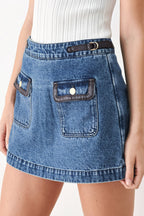 Vintage Denim Rendezvous Denim Skort
