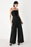 Rose All Night Rosette Wide-Leg Jumpsuit