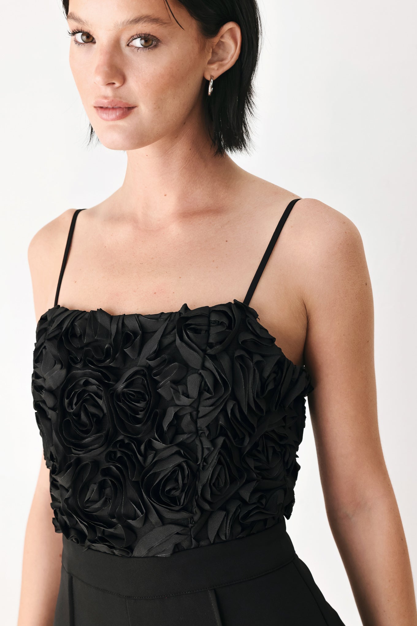 Rose All Night Rosette Wide-Leg Jumpsuit