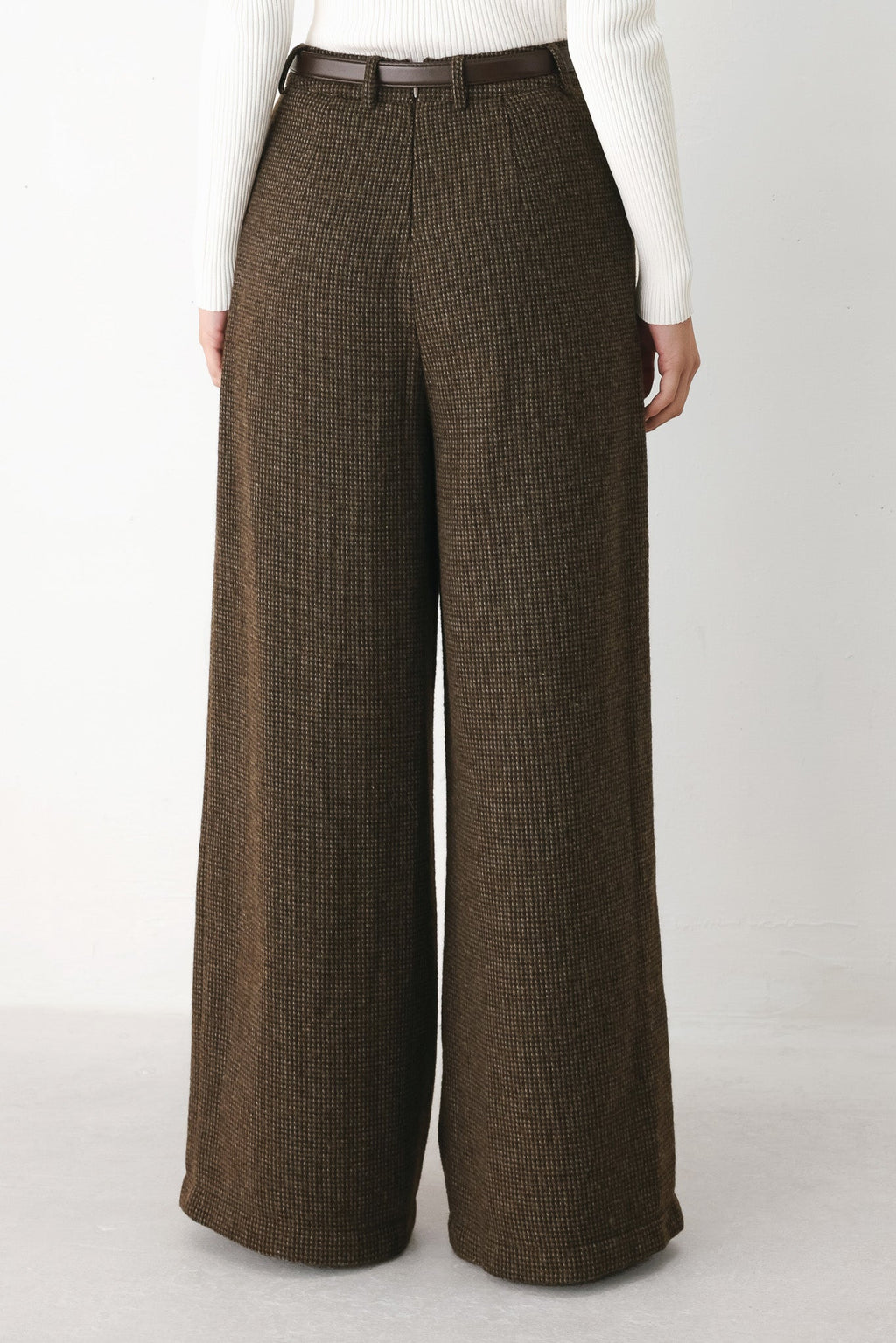 Heritage Charm Belted Wide-Leg Pants