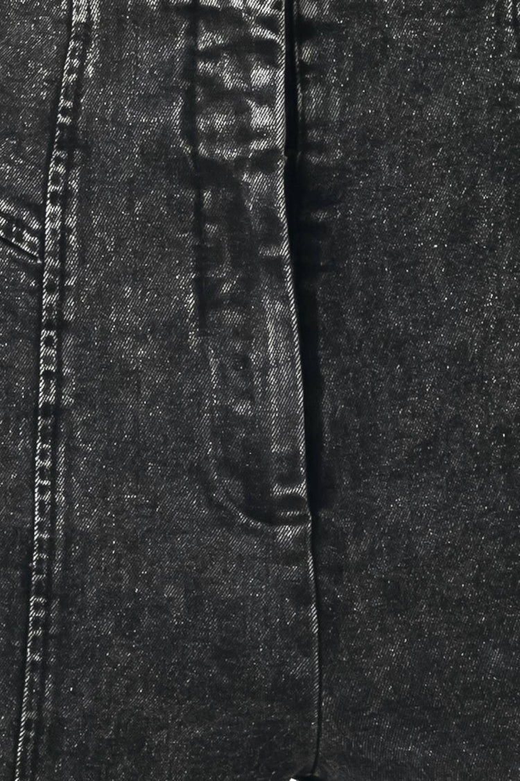 City Limits Black Denim Wide Leg Pants