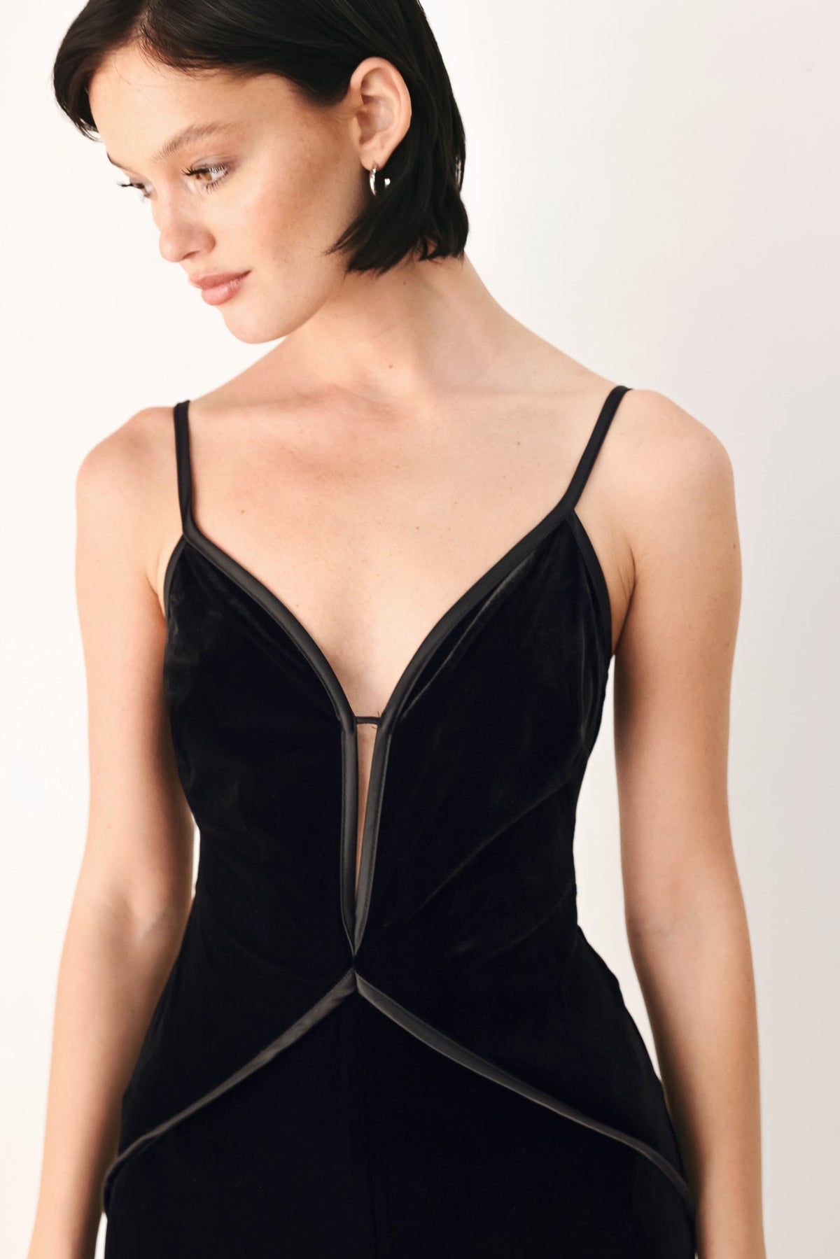 Velvet Hour Sweetheart Wide-Leg Jumpsuit
