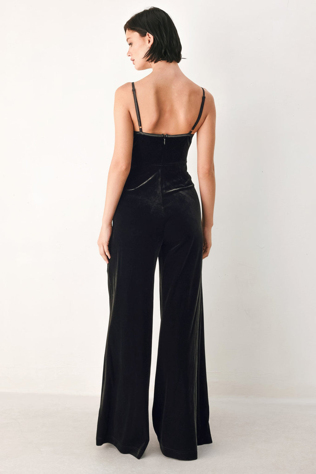 Velvet Hour Sweetheart Wide-Leg Jumpsuit