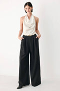 Black & Cream Poise Jumpsuit