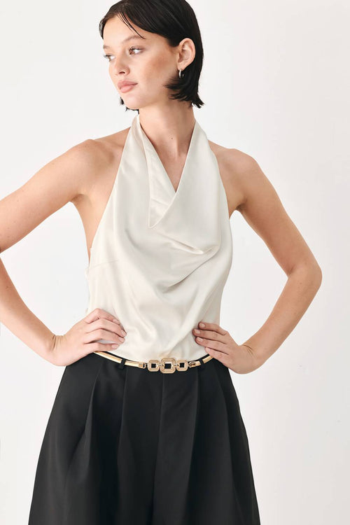 Black & Cream Poise Jumpsuit