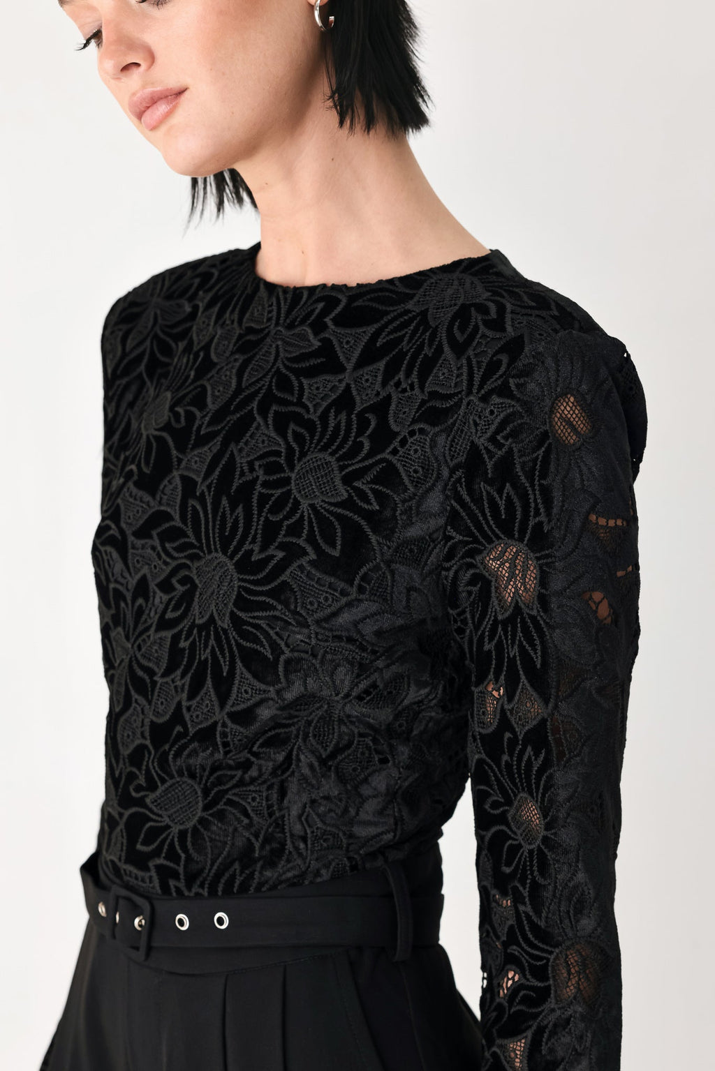 After Dark Lace Wide-Leg Jumpsuit