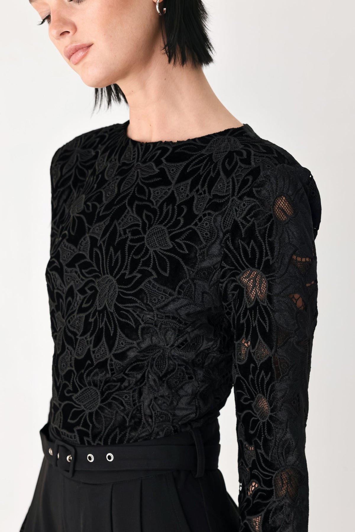 After Dark Lace Wide-Leg Jumpsuit