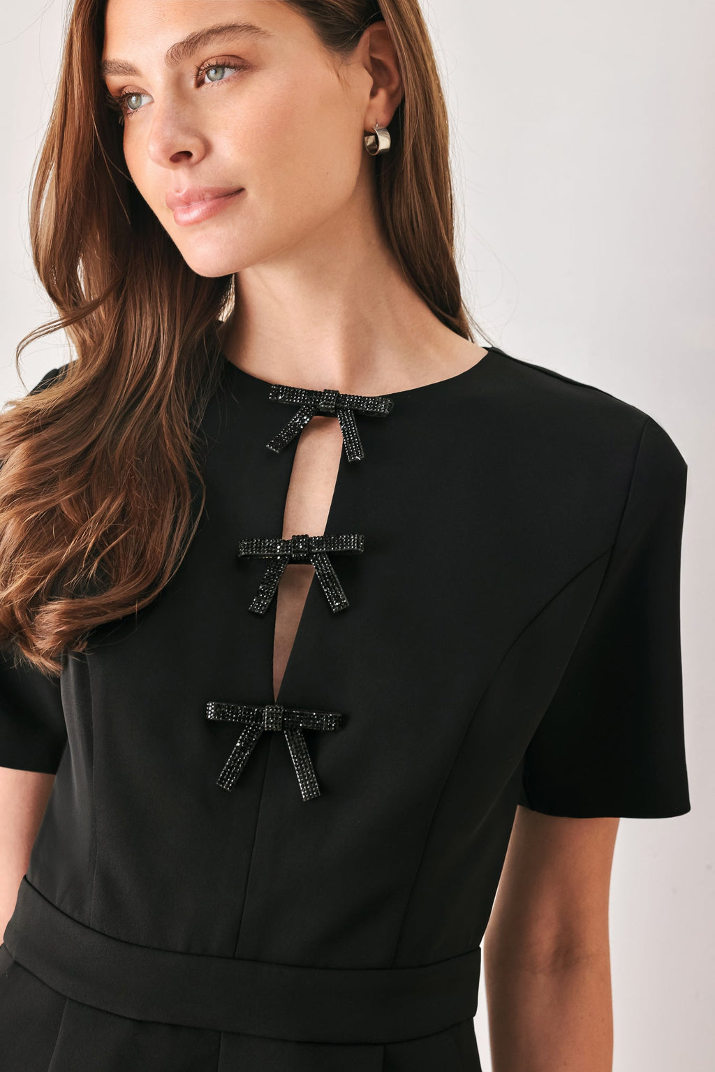Bow After Dark Keyhole Romper