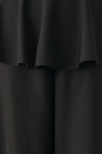 Noir Layer Black Skirt-Overlay Pants