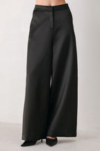Modern Noir Wide-Leg Pants