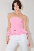 SUGAR PETAL SWEATER KNIT TOP