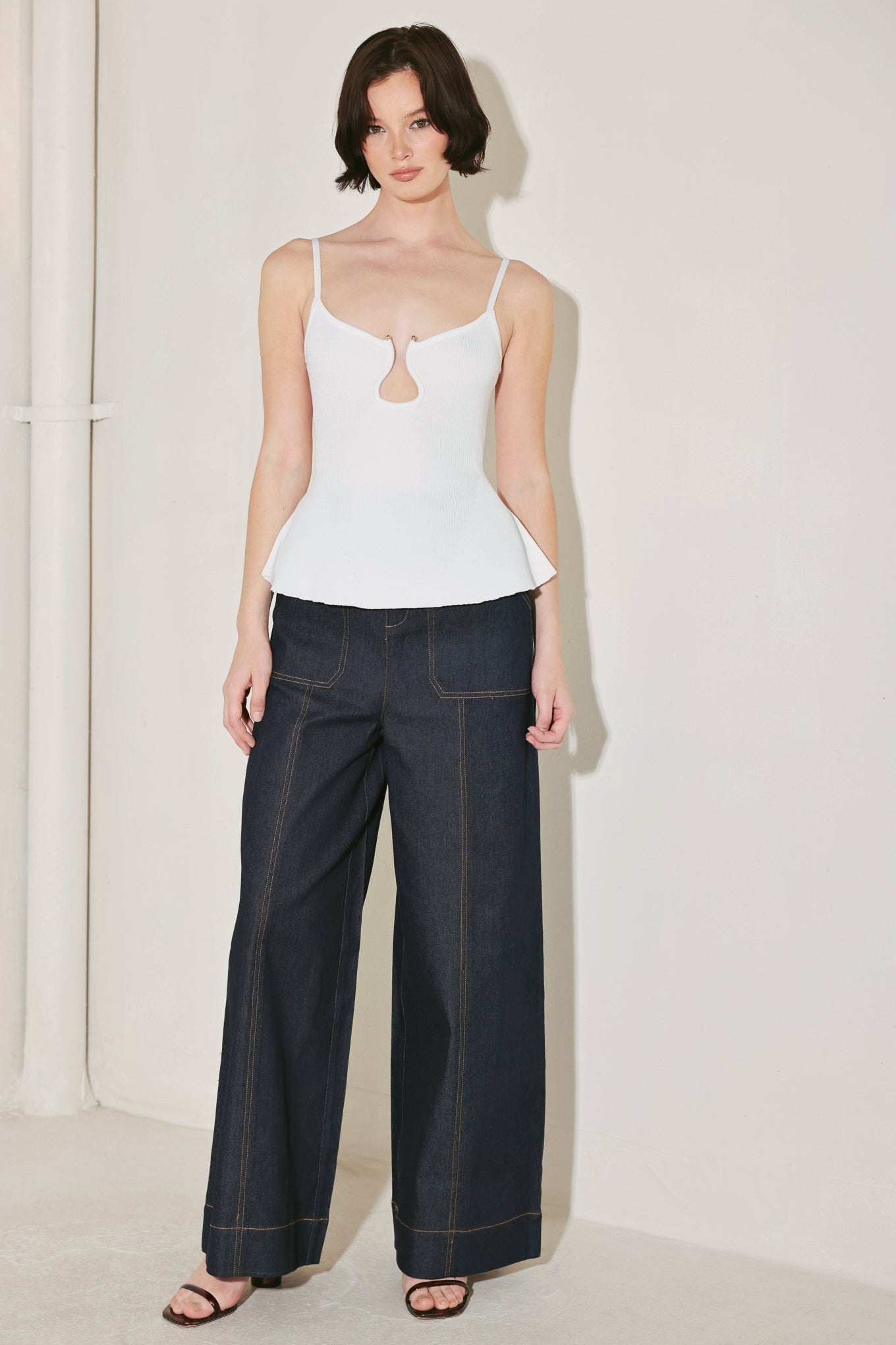 AFTER HOURS ICON SWEATER KNIT CAMI TOP