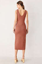 Modern Bloom Sweater Midi Dress