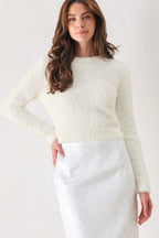 Color Pop Fuzzy Sweater Top