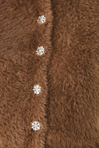 Camel Classic Elbow-Sleeve Cardigan