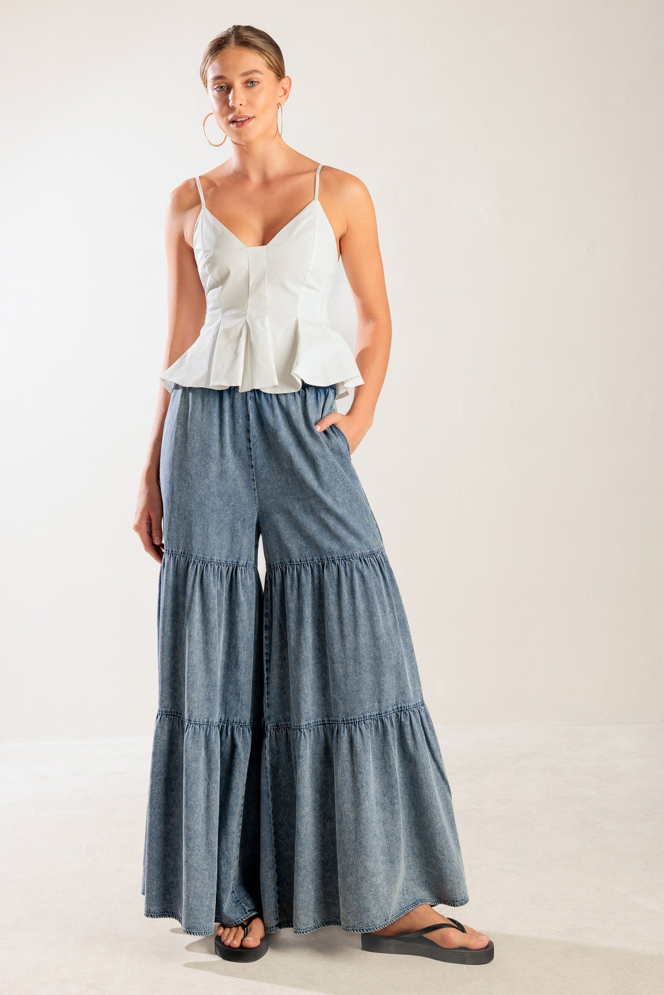 IT'S PERFECT TIMING WOVEN CAMI TOP