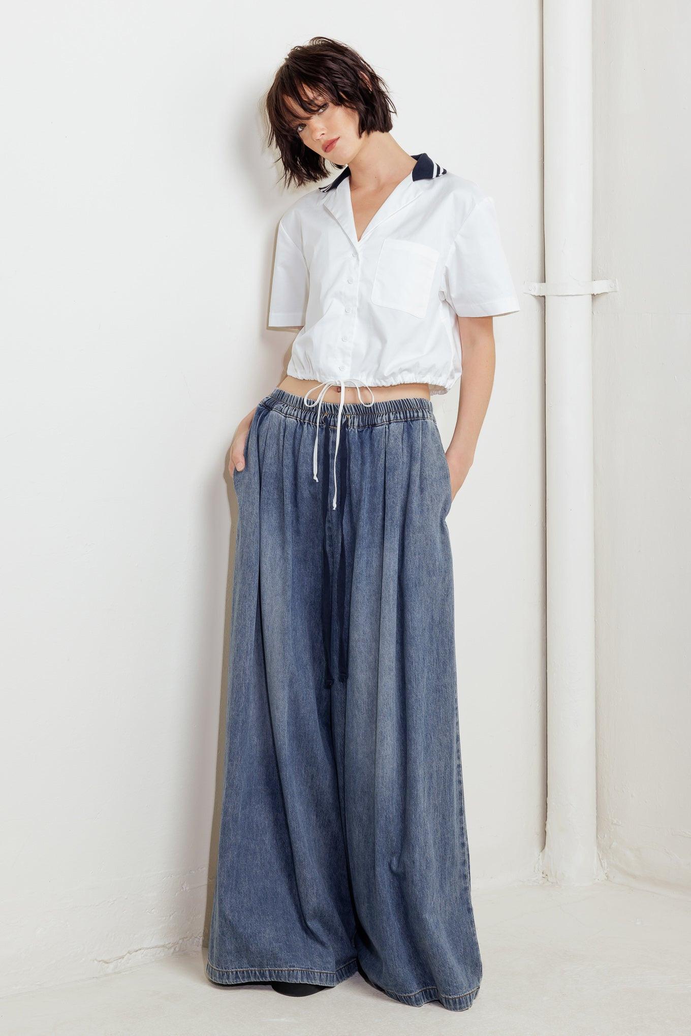 Coastal Collar Crop Top