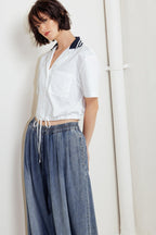 Coastal Collar Crop Top