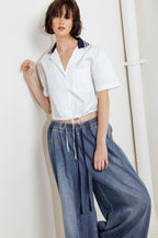 Coastal Collar Crop Top