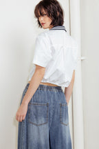 Coastal Collar Crop Top