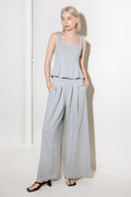 TRUST THE NOW IN KNIT TOP AND PANT SET