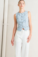 SWEET BUT STRONG WOVEN VEST