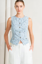 SWEET BUT STRONG WOVEN VEST