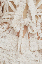 Coastal Breeze Crochet Vest And Pant Set