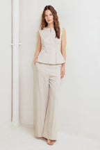 Monday Flow Sleeveless Peplum Top