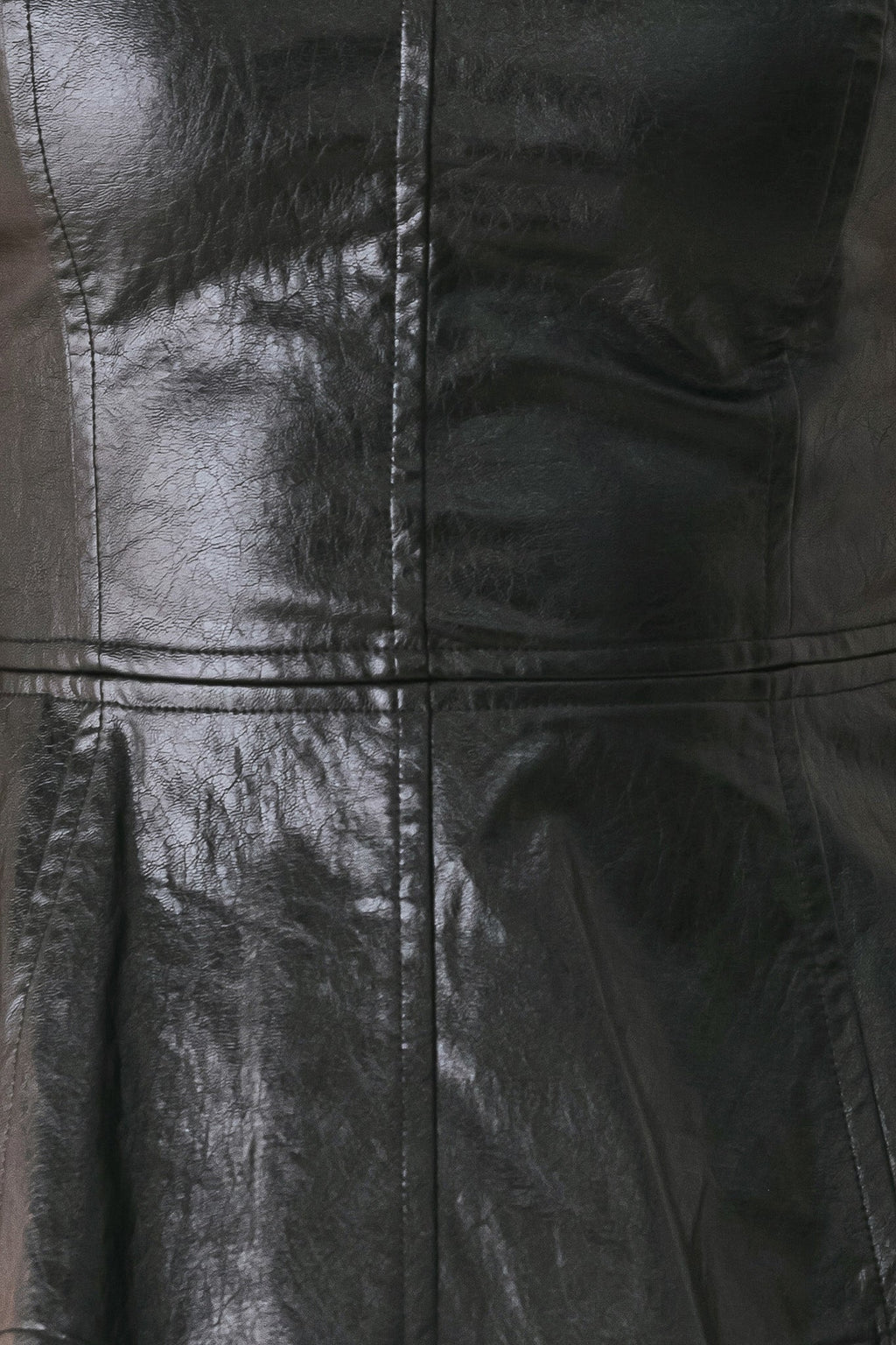 Forbidden Love Sweetheart Faux Leather Top
