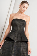 Evening Sculpt Metallic Threaded Top