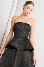 Evening Sculpt Metallic Threaded Top