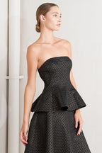 Evening Sculpt Metallic Threaded Top