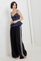 SILENT AUTHORITY DENIM CAMI TOP
