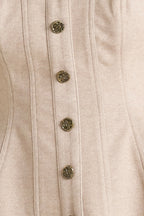 MODERN CORSET MOCHA KNIT TOP