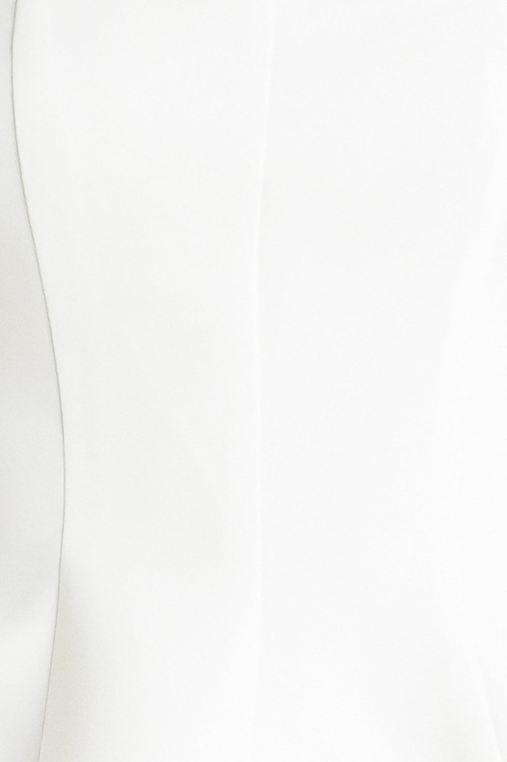 white strapless peplum top