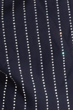 GEOMETRIC EDGE WOVEN TOP
