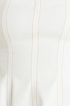 SUBTLE DRAMA WOVEN TOP