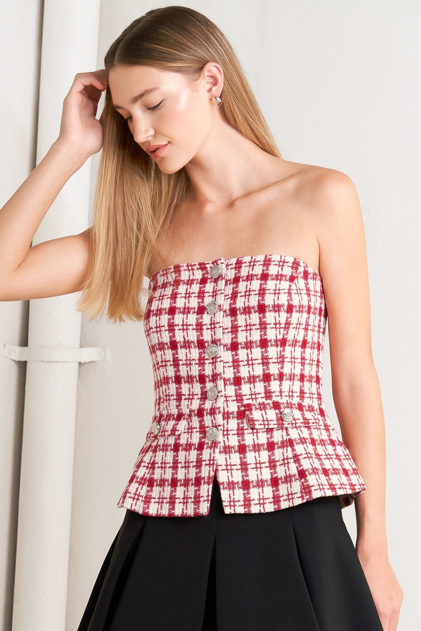 LADY CODE TWEED TOP