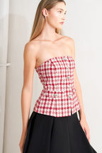 LADY CODE TWEED TOP