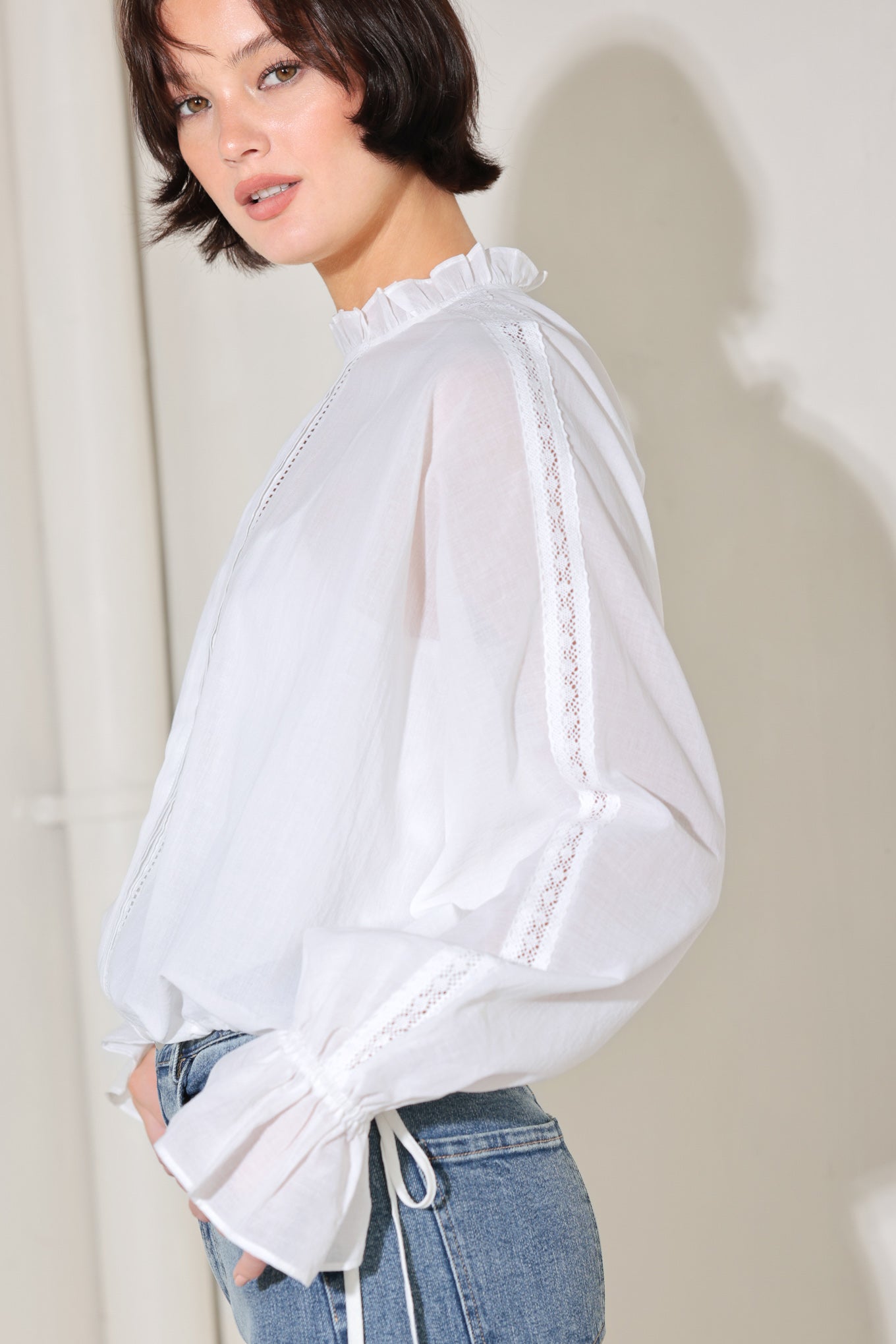 PURE ROMANCE WOVEN TOP