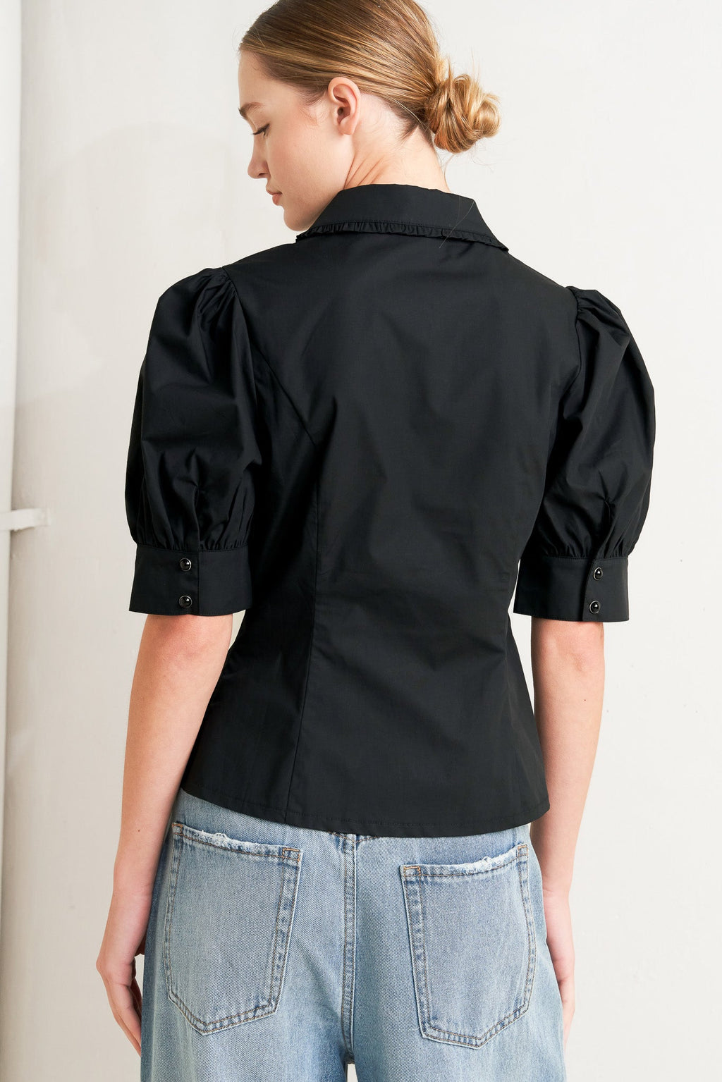 REFINED ROMANCE WOVEN TOP