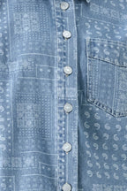 Vintage Bandana Denim Jacket