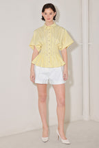 BUTTER MODE ACTIVATED WOVEN TOP