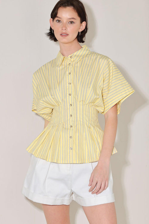 Butter Mode Activated Striped Top