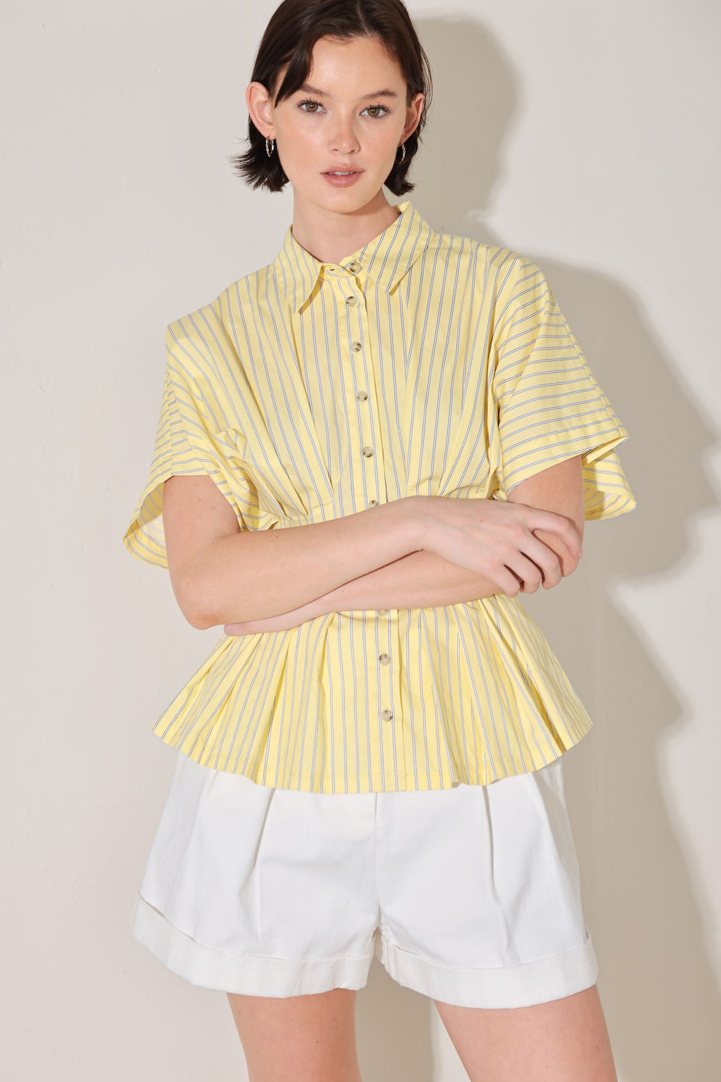 BUTTER MODE ACTIVATED WOVEN TOP