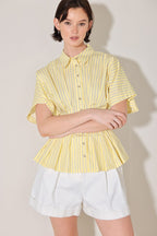 BUTTER MODE ACTIVATED WOVEN TOP