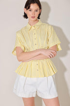 BUTTER MODE ACTIVATED WOVEN TOP