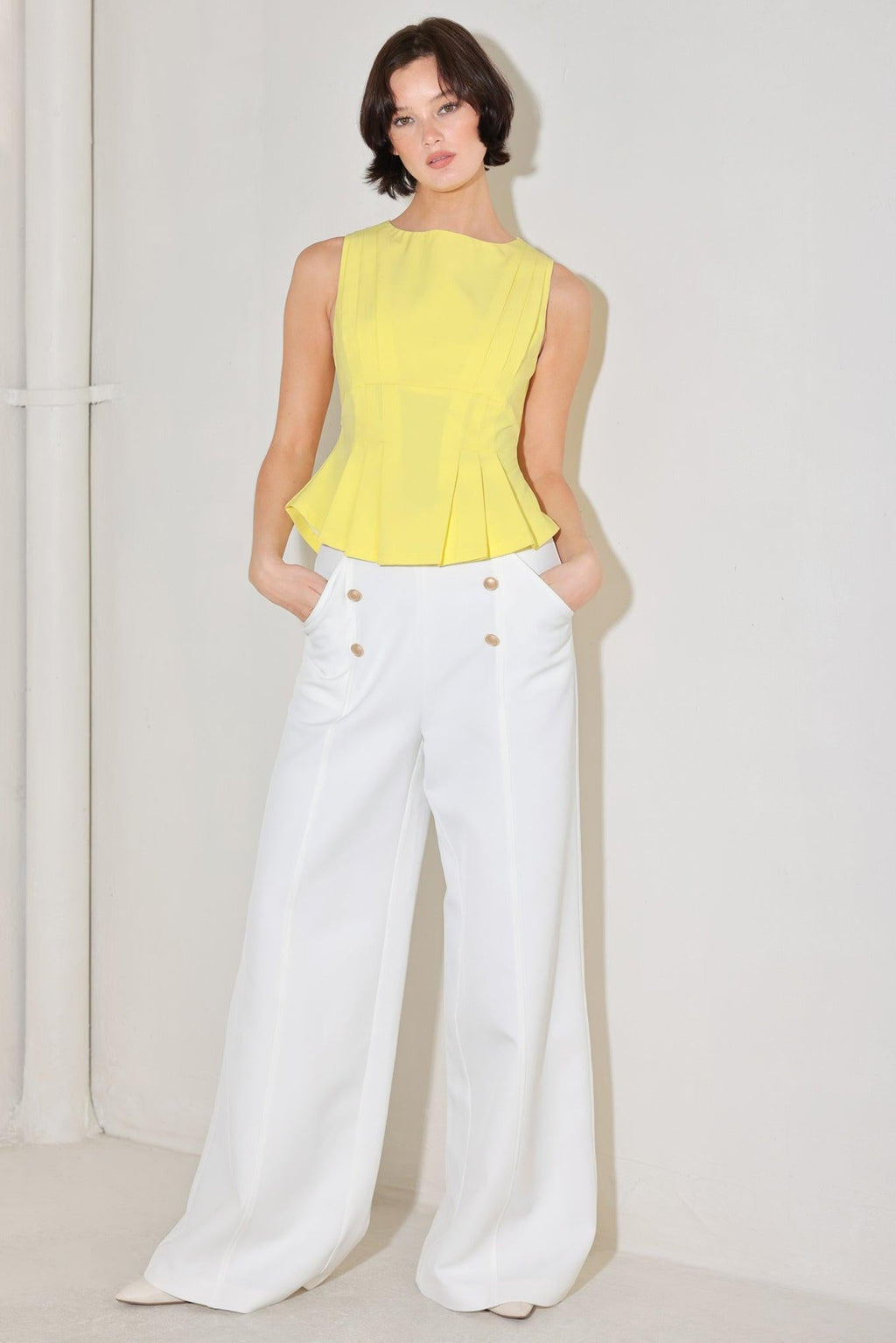 Modern Shape Yellow Top